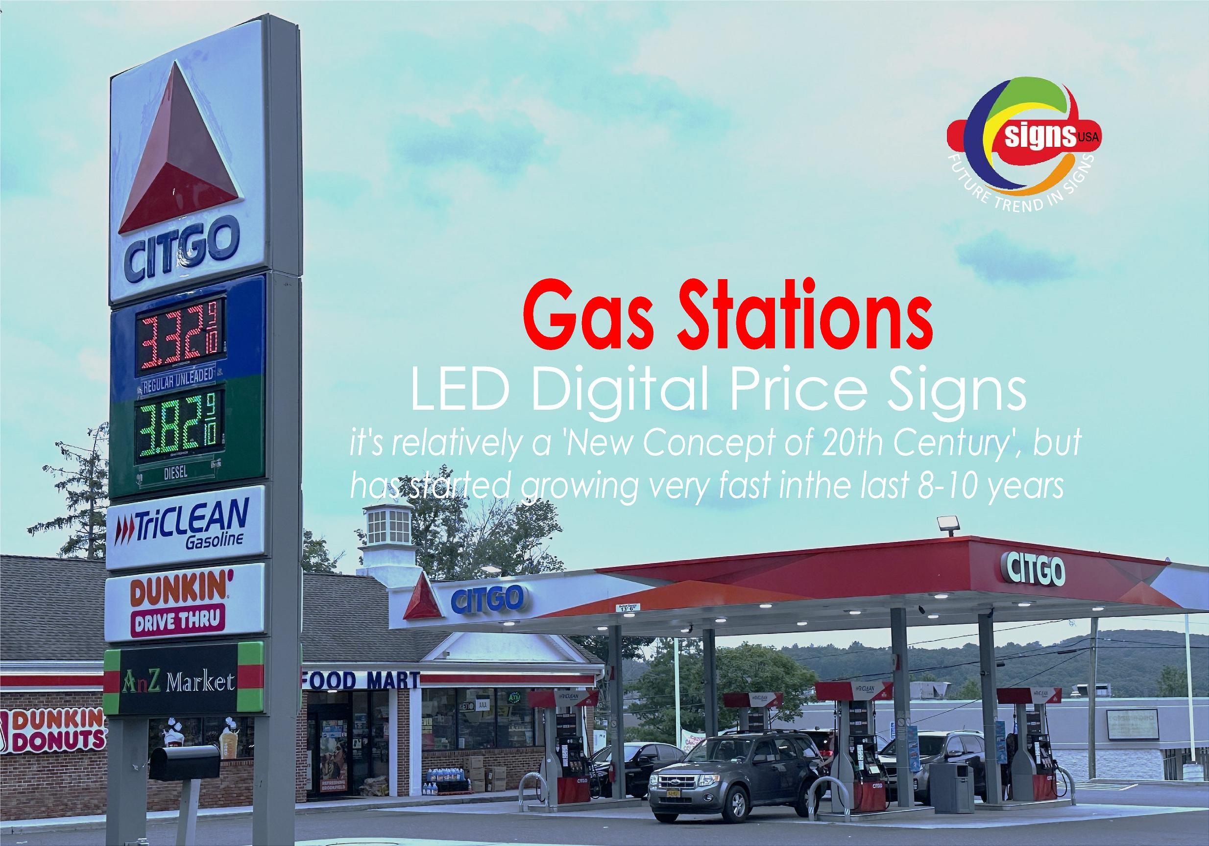 GAS Stations LED Digital Price Signs .GAS Stations- LED Digital Price Signs.LED Gas Station Pump Toppers.LED petrol pump toppers displaying fuel prices and promotional ads at a modern fuel station.led signs