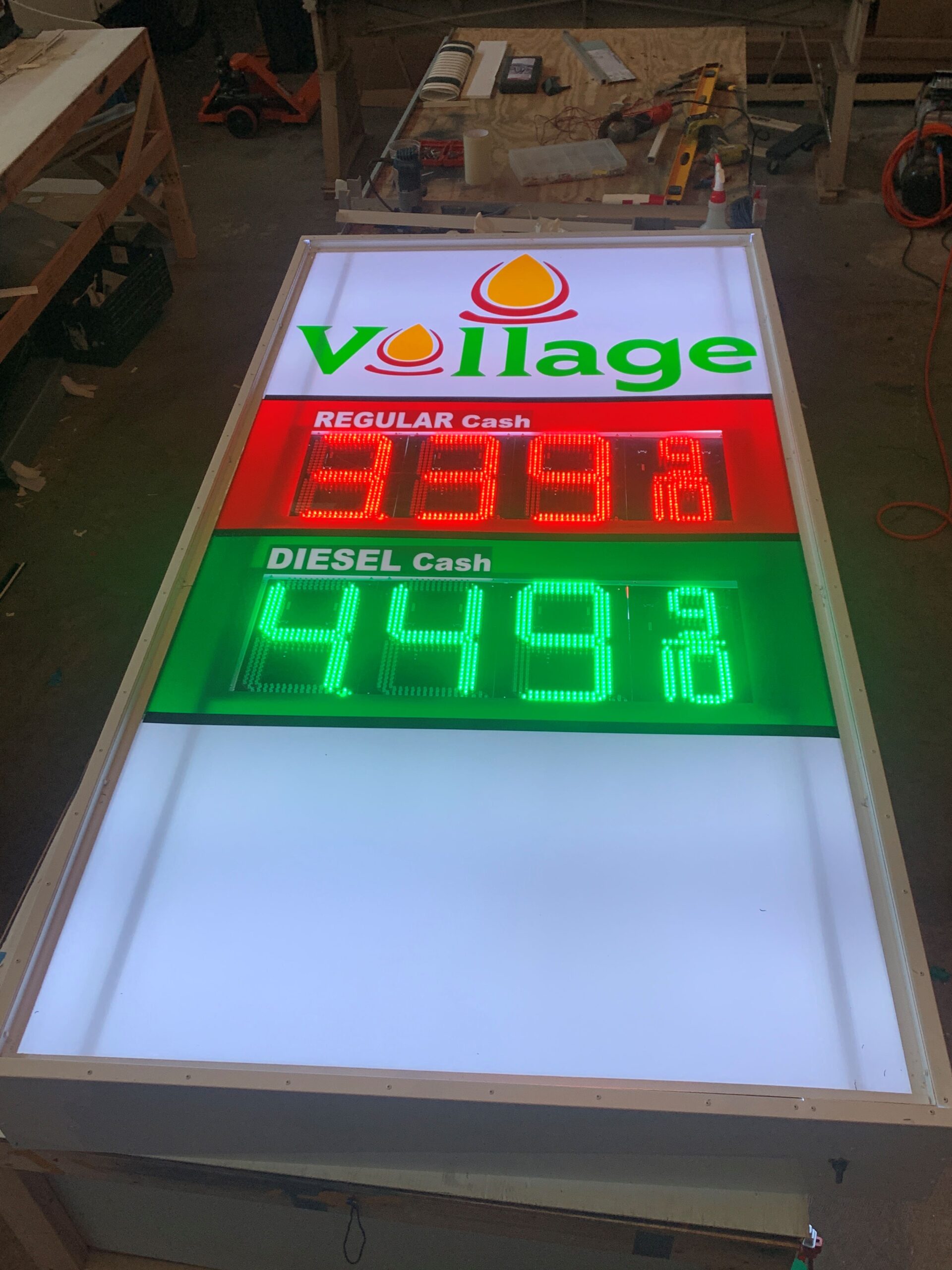 GAS Stations LED Digital Price Signs .GAS Stations- LED Digital Price Signs.LED Gas Station Pump Toppers.LED petrol pump toppers displaying fuel prices and promotional ads at a modern fuel station.led signs .branding and un branding imaging