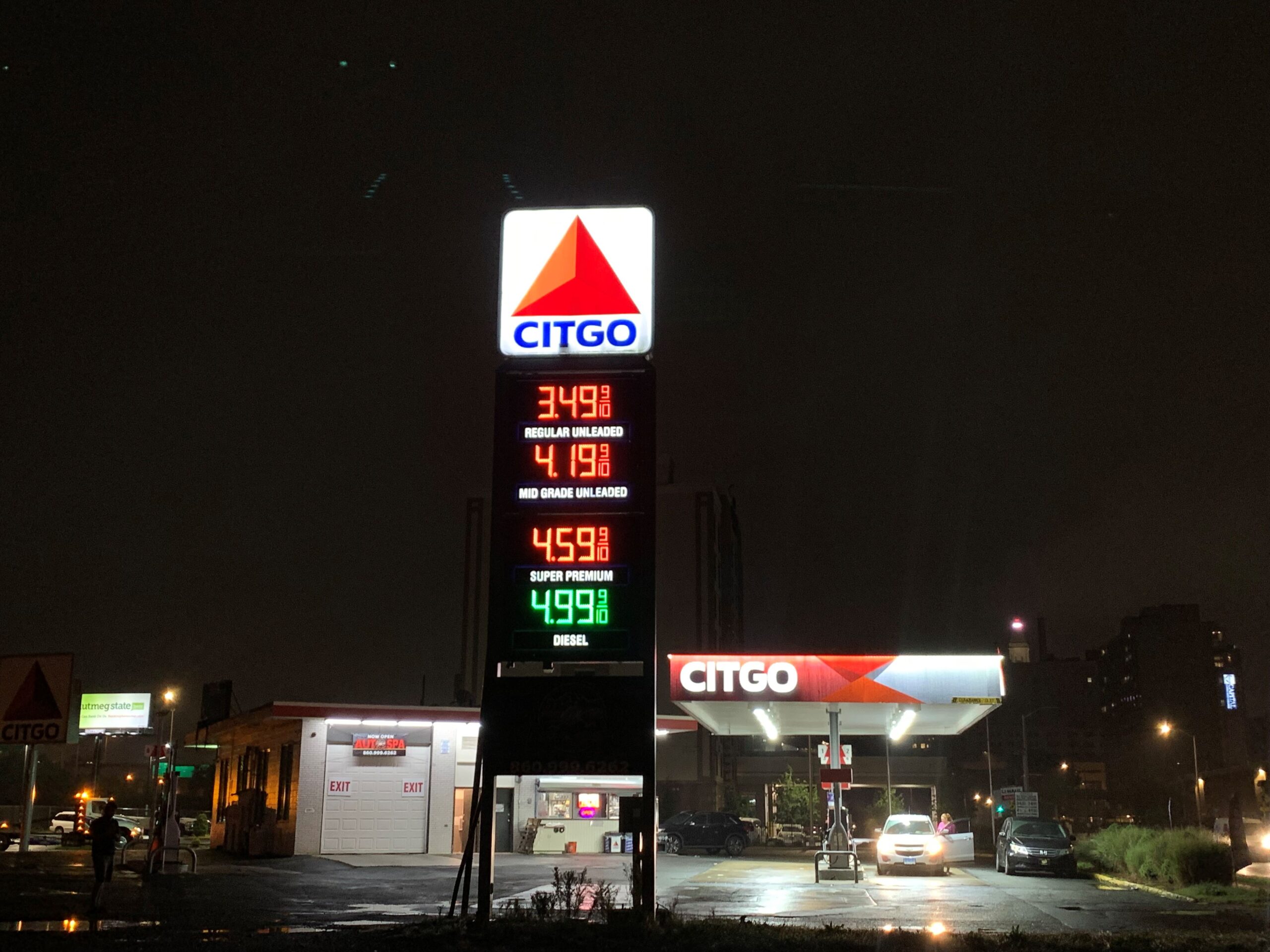 GAS Stations LED Digital Price Signs .GAS Stations- LED Digital Price Signs.LED Gas Station Pump Toppers.LED petrol pump toppers displaying fuel prices and promotional ads at a modern fuel station.led signs