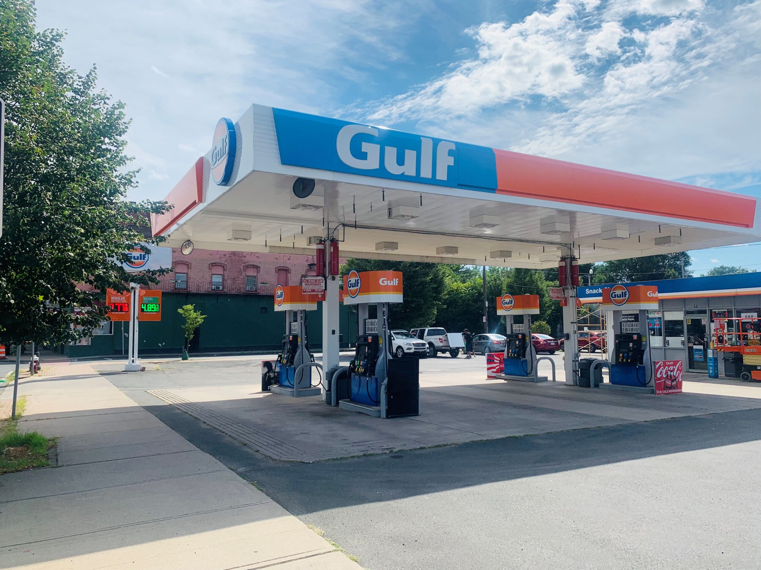 GAS Stations LED Digital Price Signs .GAS Stations- LED Digital Price Signs.LED Gas Station Pump Toppers.LED petrol pump toppers displaying fuel prices and promotional ads at a modern fuel station.led signs .branding and un branding imaging